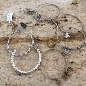 Alex and Ani brackets 9 assorted